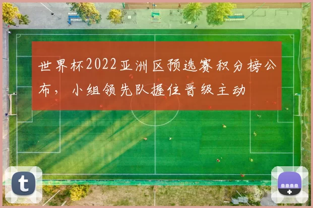 世界杯2022亚洲区预选赛积分榜公布，小组领先队握住晋级主动